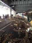 Rubble on Way to South Street Seaport